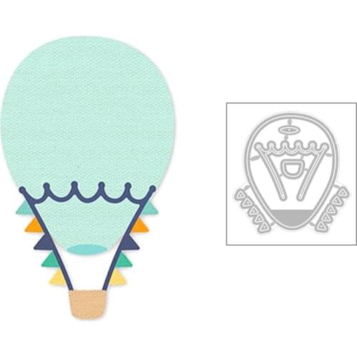 2020 New Hot Air Balloon Airship Banner Metal Cutting Dies Cut Craft For DIY Scrapbooking Card Photo Photo Album Making no stamp