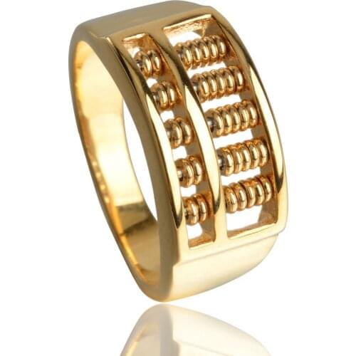 Keisha Lena Abacus Engagement Band Ring for Men Gold Silver-Color Stainless Steel High Quality Drop Shipping #7~12