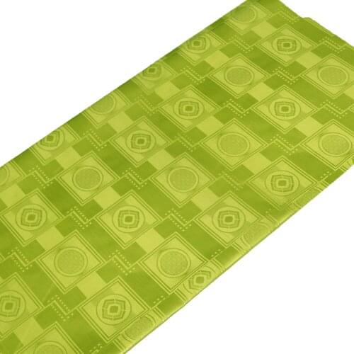 Wholesales Retail Damask High Quality Cotton Mint Green Bazin African Garment Fabric Guinea Brocade Free Shipping