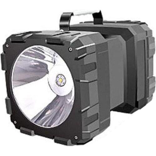 10000mAh Handheld LED Spotlight Phone Charger Camping Lantern Rechargeable Flashlight Double Head Searchlight Floodlight