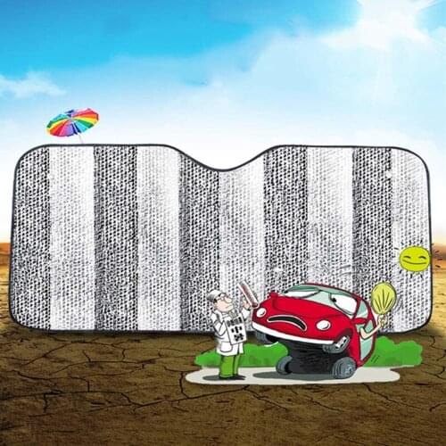 Car Windshield Sun Shade Reflector Anti UV Protector Screen 130*60CM Aluminum Foil Sun Visor Cover Block Car