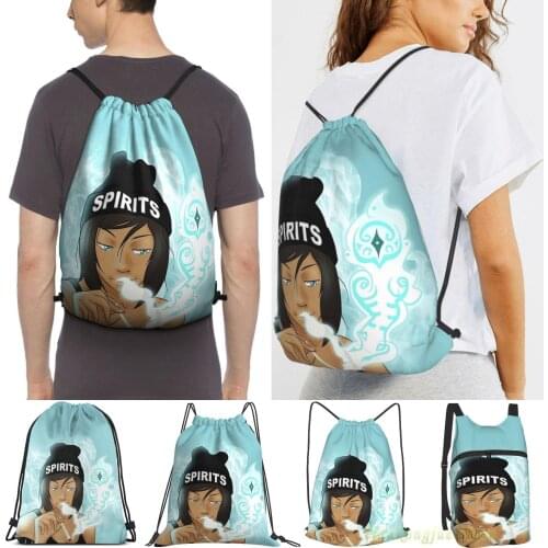 Korra In High Spirits Women Drawstring Sackpack Gym Bags Men Outdoor Travel Backpacks For Training Fitness Swimming Bag