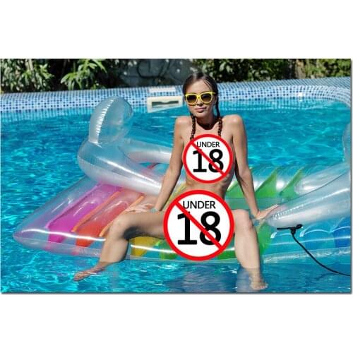 Sexy Beauty in The Swimming Pool Modern Art Canvas Painting Wall Pictures for Living Room Home Decor Poster No Frame