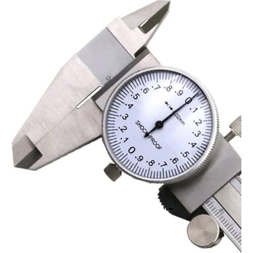 Dail Caliper 150mm/6inch, Stainless Steel Ruler, Precision Measuring Tool for OD, ID, Depth, and Steps