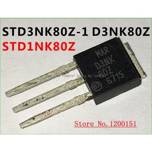 STD1NK80Z STD3NK80Z D3NK80Z-1 TO-251