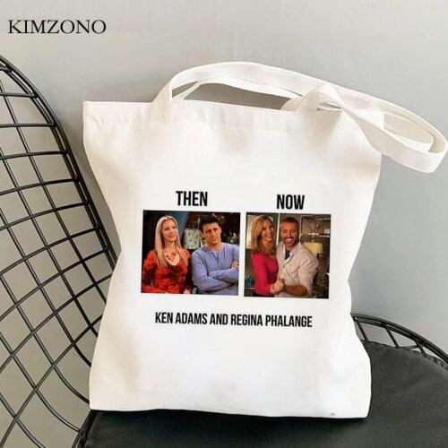 Friend Tv shopping bag shopping canvas recycle bag shopper tote bolsas de tela bag reciclaje woven foldable sacolas