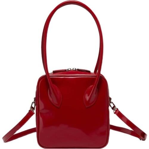 Top-handle Bags Patent Leather Bags for Women Fashion Branded Crossbody Shoulder Bag Elegant Lady Trend Handbags and Purses Sac