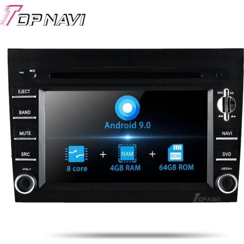 Topnavi Octa Core Android 9.0 Car DVD Player For Porsche 911 997 CAYMAN (2005-2008) BOXTER(2005-2012) GPS Navigation Stereo