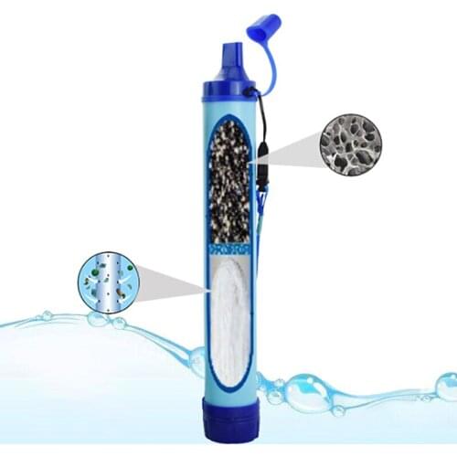 Outdoor Water Purifier Portable filter straw wild life emergency direct drinking water filtering tool Disinfection individual