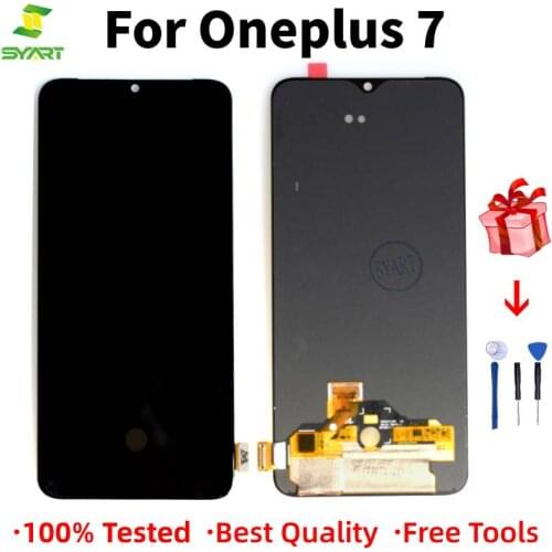 AAA Tested AMOLED For OnePlus 7 GM1900 LCD Touch Screen Digitizer Assembly For Oneplus7 Display with Frame Replacement 1+7 6.41"
