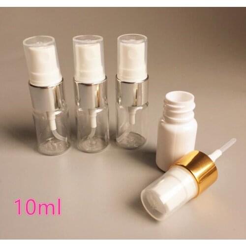 10ml Empty PET Spray Bottles,1/3 OZ Mini Small Mist Perfume Vial Perfume Atomizer,DIY Make up Sample container F20171953