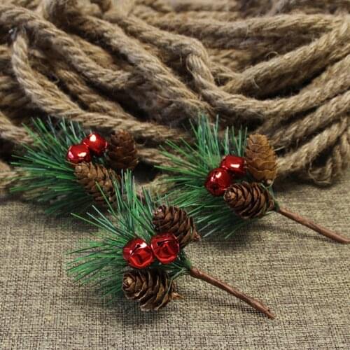 10pcs/set Christmas Berry Twig Branches Floral Picks Artificial Flower for Home Festival Xmas Party Decoration Supplies
