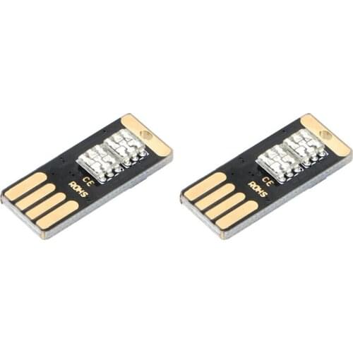 LED Atmosphere Light USB Intelligent Voice Control Sensor, Suitable for Car Interior Decoration Atmosphere Light 2 Pcs