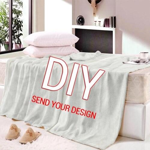 3D Custom Flannel Throw Blanket Personalized Blankets For Beds Sofa Gift Customized DIY Dropshipping Print on Demand Soft Warm