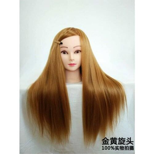 Free Shipping!! New Style Wig Head Hairdresser Head With Hair Hairdressing Head Wig Head Free Stand