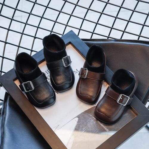 Girls Fashion Boots Kids Shoes 2020 Autumn Winter Knit Girl Princess Martin Boots Childrens Toddler Soft Bottom Size 21-30