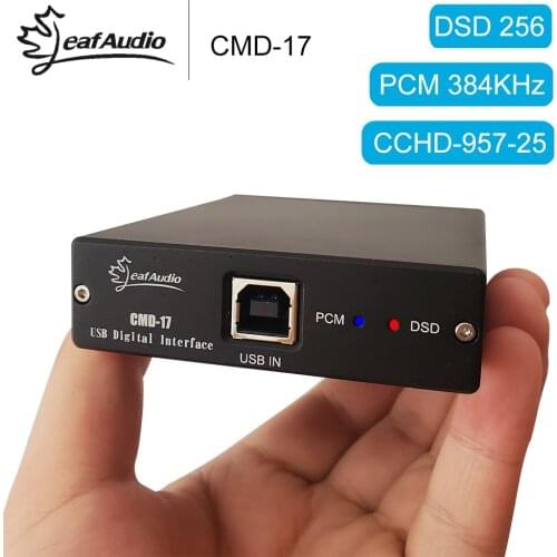 Leafaudio CMD-17 XMOS XU208 USB DAC Digital Interface Sound Card DOP/DSD256 PCM 384KHz 32 Bit HDMI I2S Output Audio Decoder