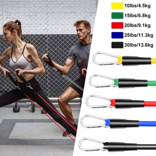 Pull Rope 11Pcs/Set Latex Resistance Bands Crossfit Training Exercise Yoga Tubes Rubber Expander Elastic Bands Fitness Equipmen