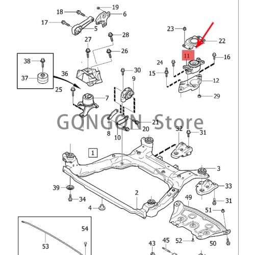 CAR Engine Mounting Glue 2008-2018vol voxc70 xc60 v70 v60 cross country v60 s80l s80 s60l s60 cross country s60 Engine Engine Fo