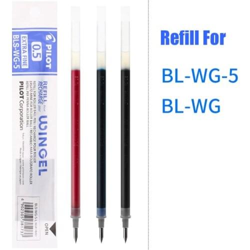 LifeMaster Pilot Gel Pen Refills BLS-WG-5 for Pilot WINGEL Red/Black/Blue Extra Fine 0.5mm Writing Supplies