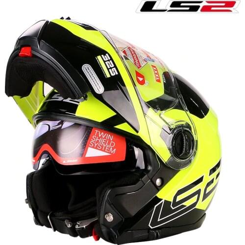 New Arrival LS2 FF325 Modular Motorcycle Helmet Racing Man Flip Up Helmet casco moto capacete ls2 Helmet With Dual Lens DOT
