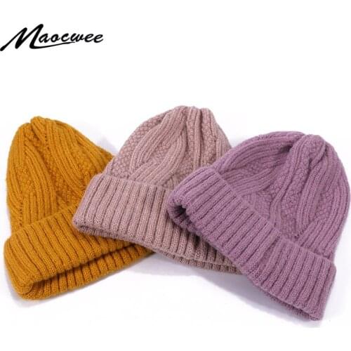 New Winter And Autumn Beanies Hats Men Women Solid Color Soft Hedging Cap Outdoor Sports Thick Windproof Warm Fashion Beanie Hat