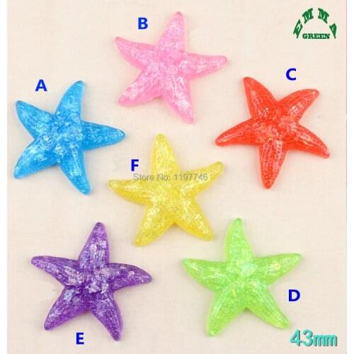 Big Starfish Charms for kids Jelly Charms Resin Charms for slime 8pcs Flatback Cabochons for Phone Cases diy Scrapbooking Charms