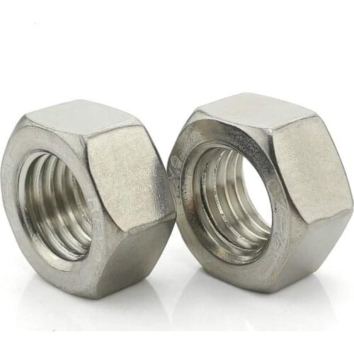 50PCS-M1.6/M2/M2.5/M3/M4/M5 DIN934 A2-70 304 Stainless Steel Six Angle Nut / Screw Cap
