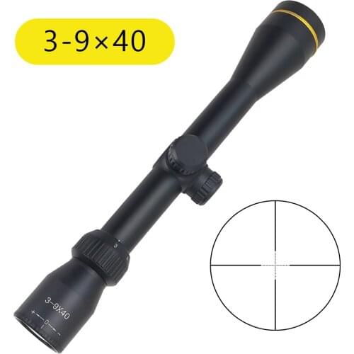Tactical 3-9x40 Scope Mil Dot Riflescopes Optic Sight Hunting Scopes for Airsoft Gun With Mount