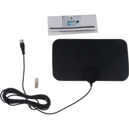 100 Miles Range Amplified Antenna for Smart TV with Amplifier Signal Booster 4K 1080P Free Local Channels with 13 Ft Coax cable