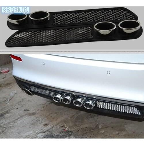 HO 3D Car Styling Automobiles Carbon Exhaust Stickers For BMW e46 e90 e39 f30 f10 e36 e60 x5 e53 f20 e34 Accessories 2pcs