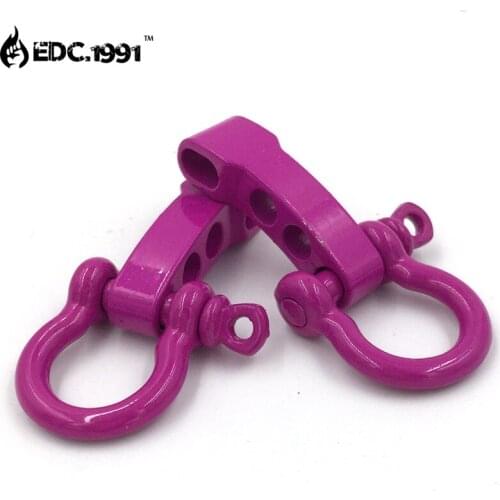 High quality 10 Pcs/lot Stainless Steel Adjustable paracord buckles PARACHUTE CORD LANYARD BRACELET SHACKLES BUCKLES EDC