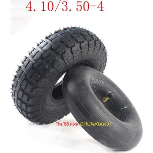 High Quality 4.10/3.50-4 Inner and Outer Tire for Electric Scooter Tire Trolley Tyre 410/350-4 Tire