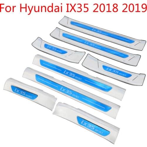 High-quality stainless steel Plate Door Sill Welcome Pedal Car Styling Accessories For Hyundai IX35 2018 2019 Car-styling