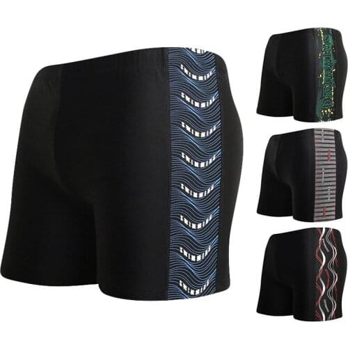 Adult Mens Swimming Trunks Slim-fit Boxer Comfortable Plus Fat Plus Size Loose Hot Spring Vacation Swimming Trunks 2021
