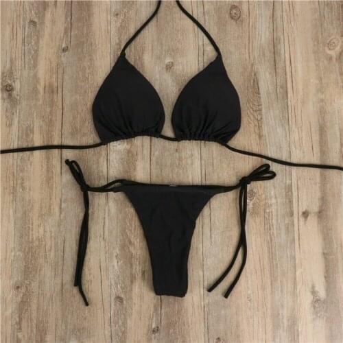 Womens Sexy Bikini Brazilian Swimsuit Push-up Bra Bikini Set Adjustable Womens Swimsuit Beachwear Bathing De Bain Femme