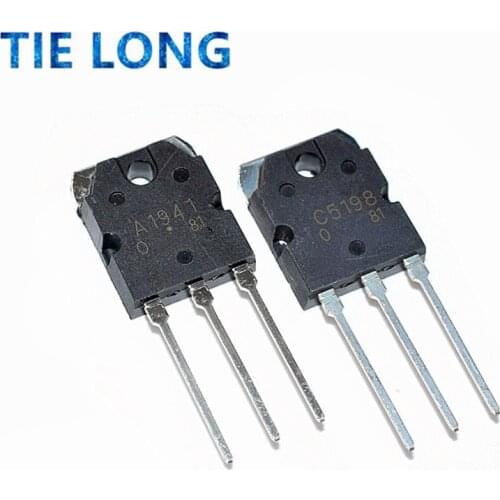 10PCS 5pairs 2SC5198 2SA1941 TO3P (5PCS A1941 + 5PCS C5198) TO-3P Transistor original authentic