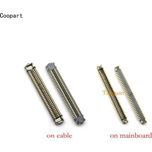 2pcs/lot Coopart USB Charging dock Port FPC connector replacement for Samsung A50 A505 A505F on mainboard/cable