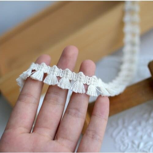 3 Meters Vintage Gold Tassel Lace Ribbon Dangling Fringe Lace Trims For DIY Sewing Craft 2.3cm Width