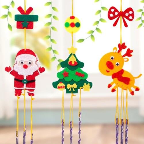 3pcs DIY EVA Handicraft Children Toys 3D Wind Chimes Girl Gift Toy Windbell Hangings Stickers Kids Arts Crafts Decoration