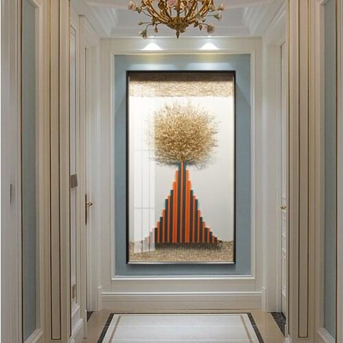 CX Hallway Background Wall Decorative Painting Lucky Feng Shui Corridor Modern Light Luxury Wall Painting