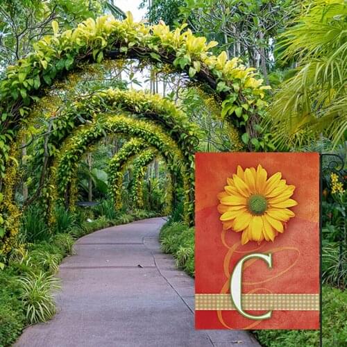 Summer Welcome Garden Flag, 12X18 Inch Double Sided Design for All Seasons, Sunflower Letters Yard Flags for Outdoor Decoration