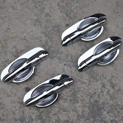 ABS Chrome Door Handle Bowl Door handle Protective covering Cover Trim for 2009-2014 Renault Koleos Car styling