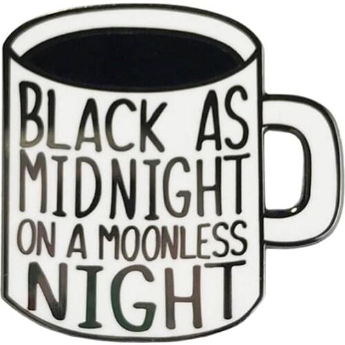 Coffee cup Enamel Pin mystery horror drama television series inspired Jewelry gift