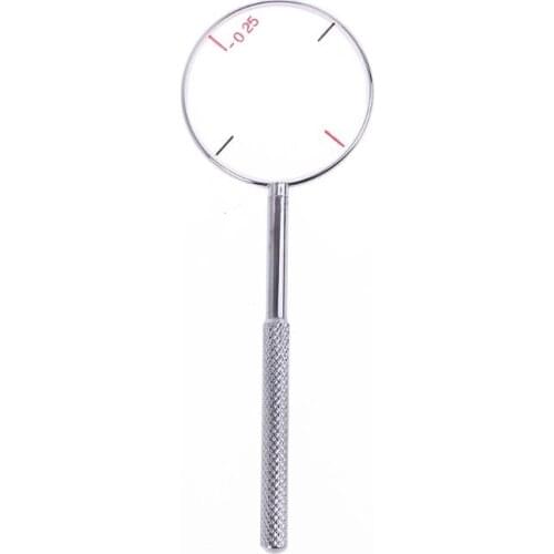 Round Optical Cross Cylinder Lens Tool Optical Instruments Ophthalmic Lens Diopters Optometry Accessories 0.25 / 0.50