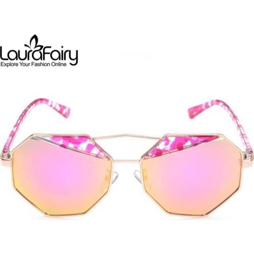 Laura Fairy Octagonal Design Uv400 Sunglasses Women Honeycomb Shape Sun Glasses for Holiday gafas de sol 2016