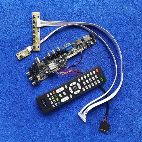 LVDS 40-Pin For CLAA140WB01/CLAA140WB01A/CLAA140WB11A LED Matrix drive card Digital Kit 1366*768 VGA USB AV DVB HDMI-compatible