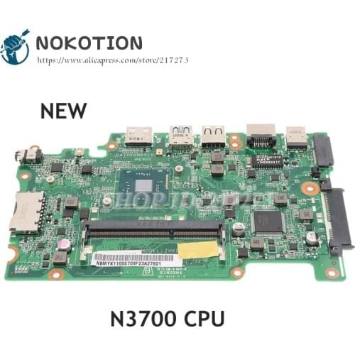 NOKOTION BRAND NEW NBMYK11005 NB.MYK11.005 DAZHKDMB6E0 For acer Aspire ES1-131 B116-M B116-MP laptop motherboard N3700 CPU