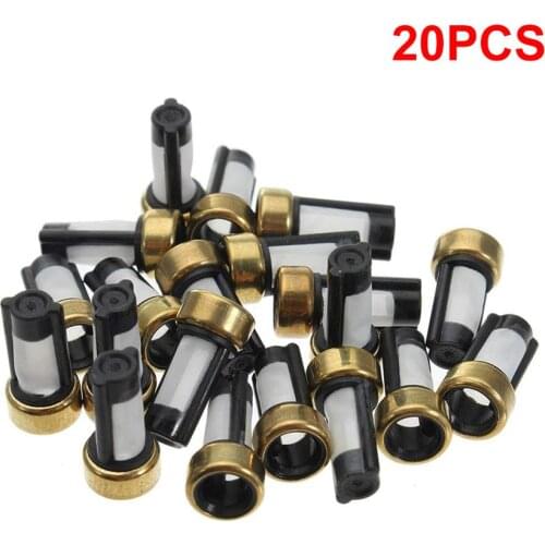 20PCS Car Fuel Injector Micro Filter, Car Fuel System Filter, For Fuel Injector Fuel Injection Parts 12*6*3mm
