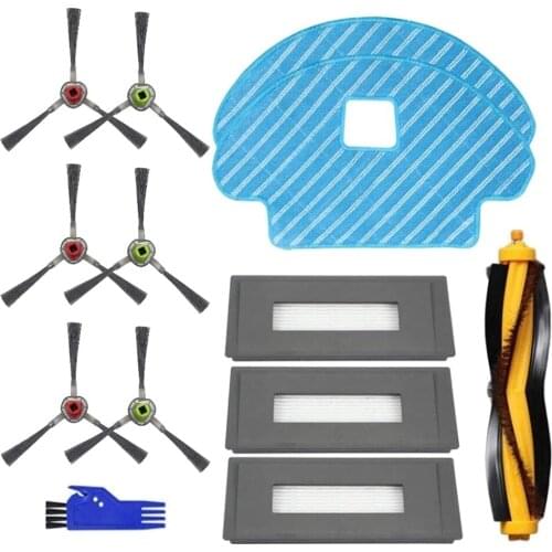 Spare Parts for Ecovacs Deebot OZMO 930 Vacuum Cleaner - Filter and Mop Brush Kit - 13PCS Pack